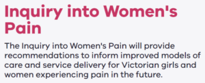 Inquiry into Women's Pain